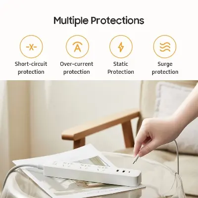 Picture of Xiaomi Mi 2A1C XMCXB05QM 20W Fast Charging Power Strip White