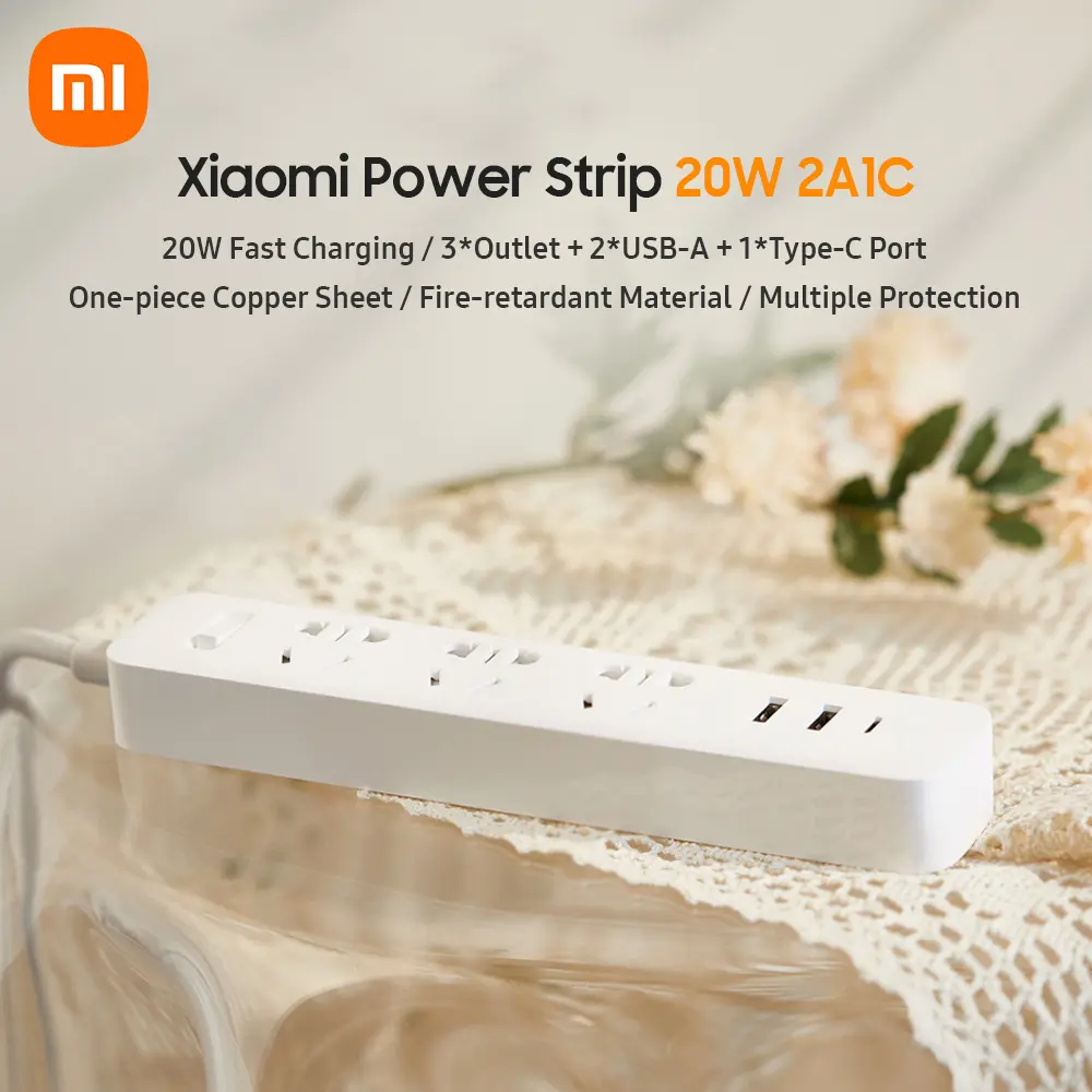 Picture of Xiaomi Mi 2A1C XMCXB05QM 20W Fast Charging Power Strip White