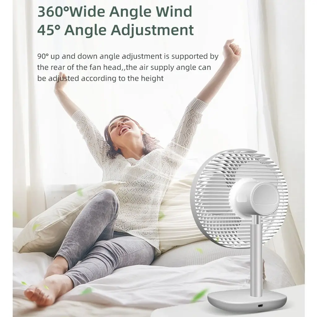 Picture of Awei F23 Mini Portable USB Rechargeable Desk Fan Black