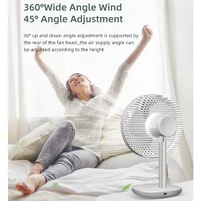Picture of Awei F23 Mini Portable USB Rechargeable Desk Fan Black