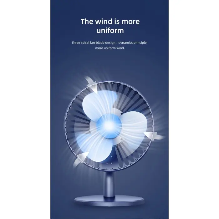 Picture of Awei F21 Mini Storm Rechargeable Adjustable Fan White
