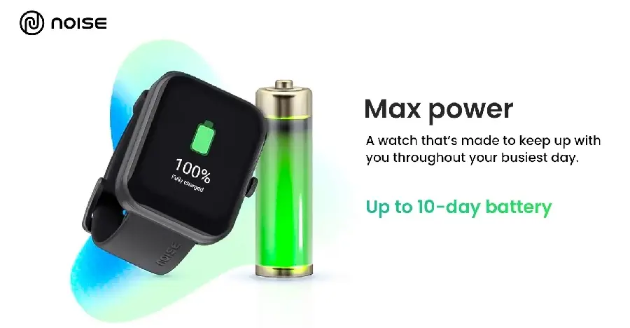 Picture of Exceptional Quality - Noz Colorfit Pulse 2 Max Calling Smartwatch-Jet Black - Break Trend - Easy to Use Black