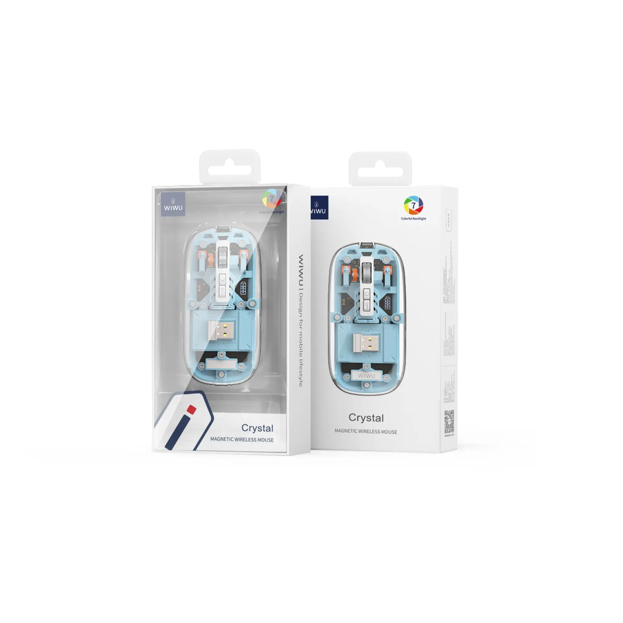 Picture of WIWU Crystal Transparent Wireless Mouse 2.4G 