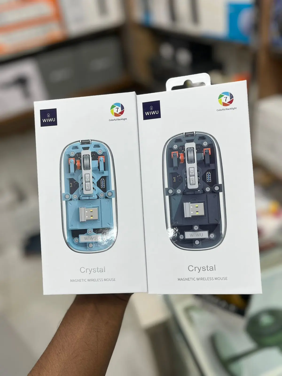 Picture of WIWU Crystal Transparent Wireless Mouse 2.4G 