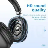 Picture of HOCO RECHARGEABLE 40H WIRELESS HEADPHONES - Black Black