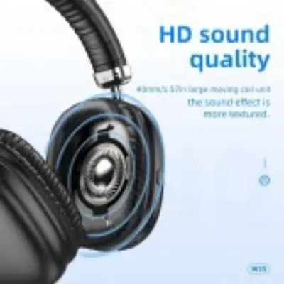 Picture of HOCO RECHARGEABLE 40H WIRELESS HEADPHONES - Black Black