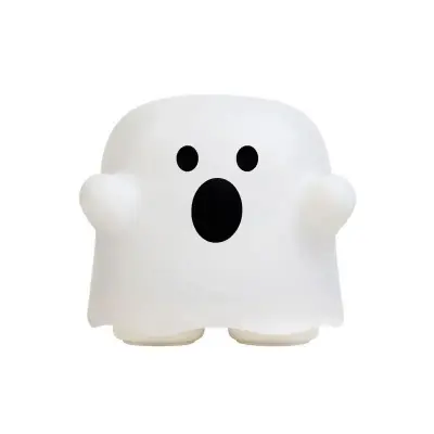 Picture of BOO Ghost Light Creative USB Rechargeable Pat Night Light Smart Card Pass Timer Companion Sleep Light Ambient Light White