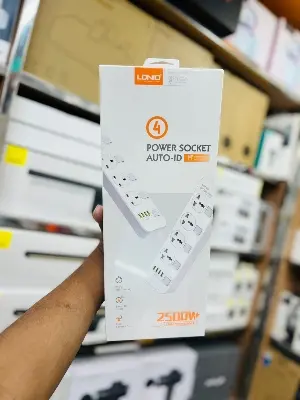 Picture of LDNIO 2500W Defender Series 4 Power Socket 4 USB Power Strip 