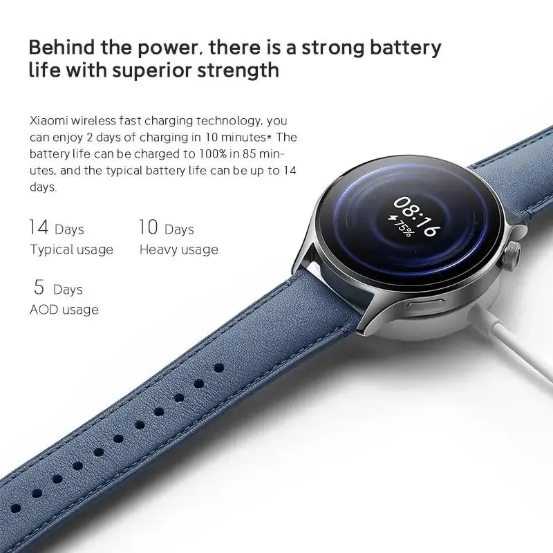 Picture of Xiaomi Watch S1 Pro Smart Watch 1.43" AMOLED Global Version Sapphire Display Wireless Charge Bluetooth Call Watch Blood Oxygen Brown