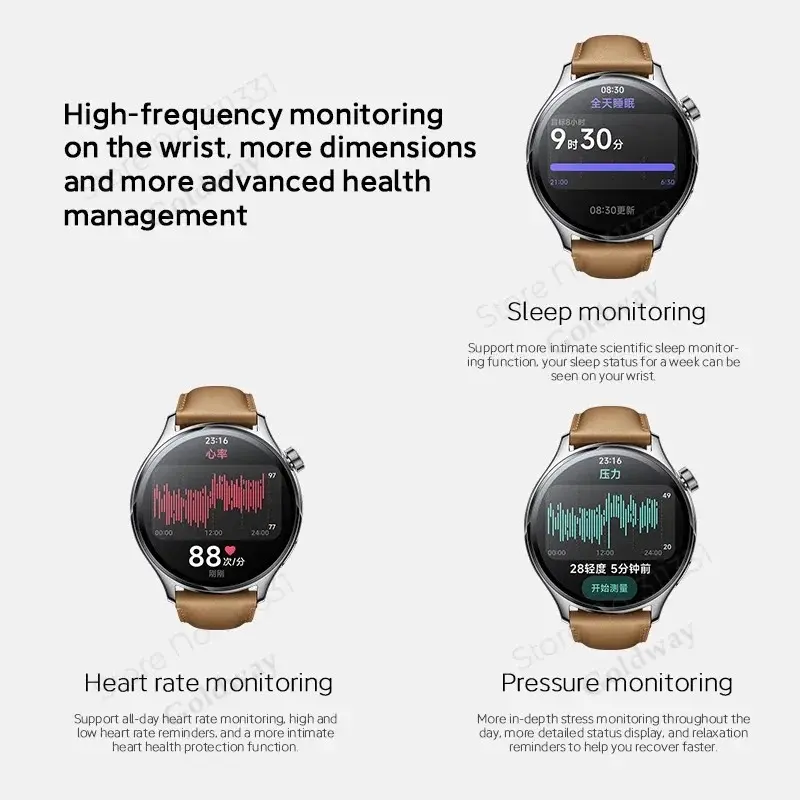 Picture of Xiaomi Watch S1 Pro Smart Watch 1.43" AMOLED Global Version Sapphire Display Wireless Charge Bluetooth Call Watch Blood Oxygen Brown