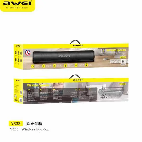 Picture of Awei Y333 Portable Bluetooth Speaker(10W) Aqua