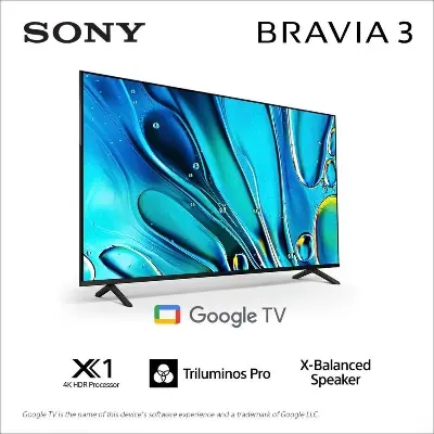 Picture of BRAVIA 3 | 85 inch | 85S30 | 4K Ultra HD TV Black