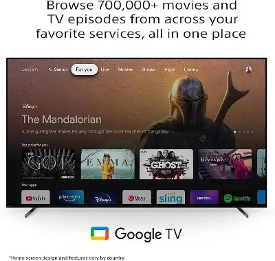 Picture of Sony Bravia 139 cm (55 inches) XR Series 4K Ultra HD Smart OLED Google TV XR-55A80K Black