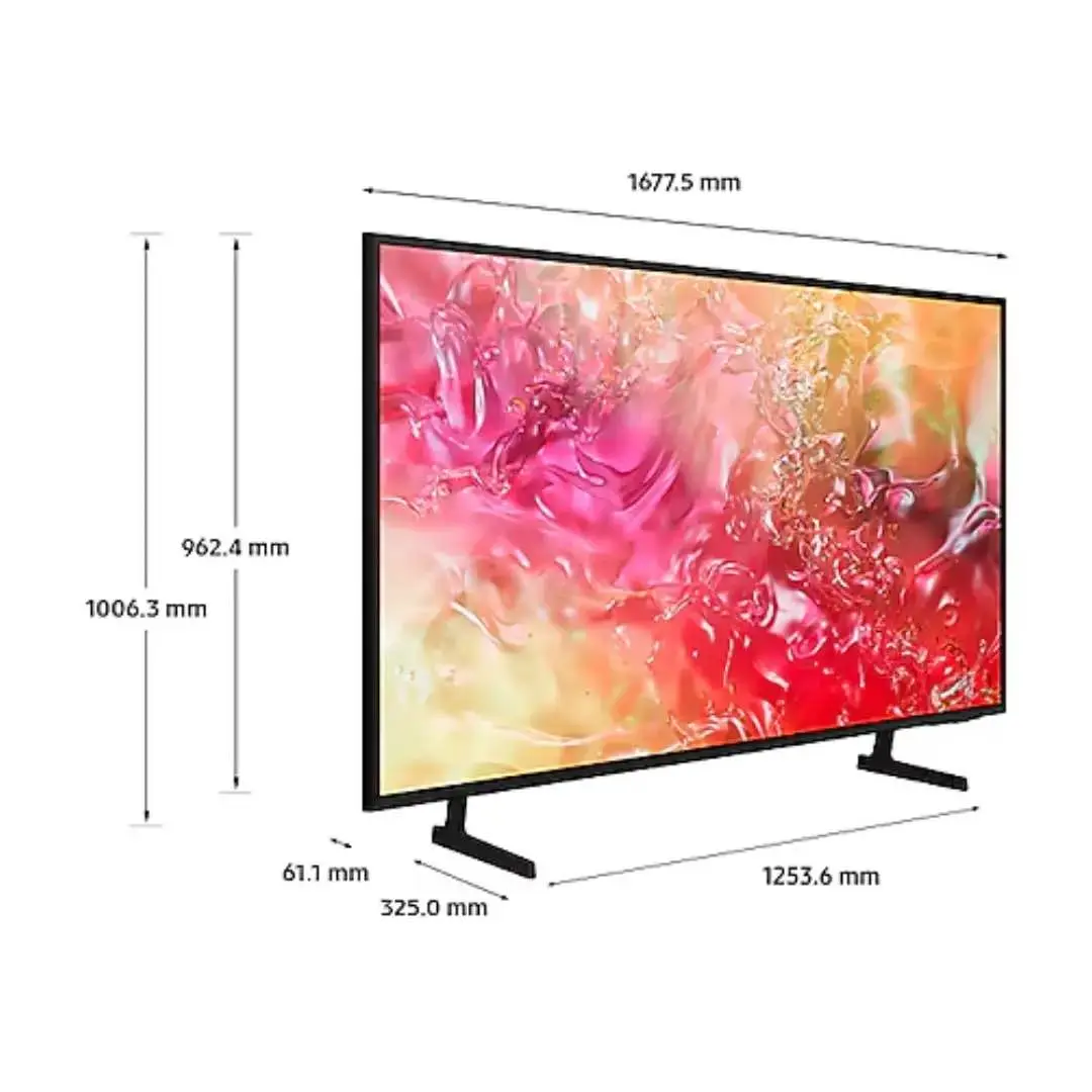 Picture of Samsung 65” Crystal UHD 65DU7000 4K Smart TV (2024) Black