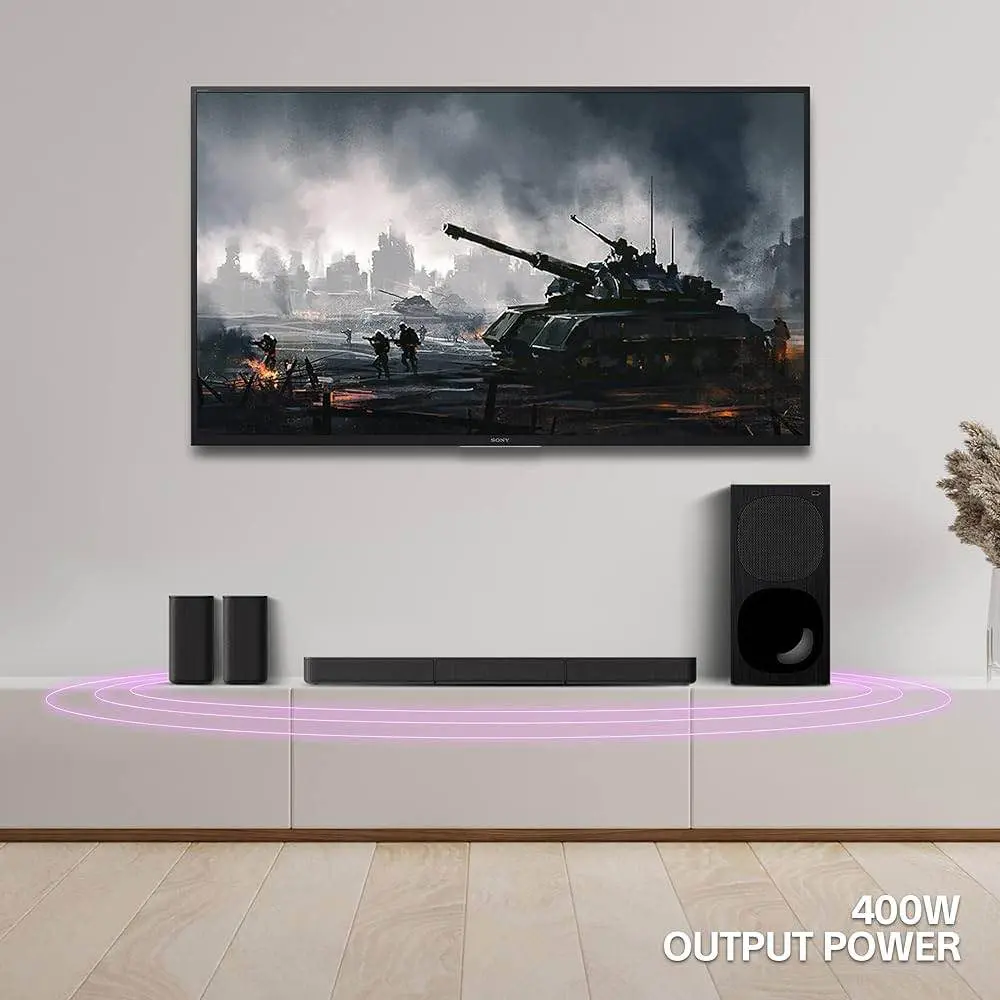 Picture of Sony HT-S20R Real 5.1ch Dolby Digital Soundbar for TV with subwoofer and Compact Rear Speakers Black