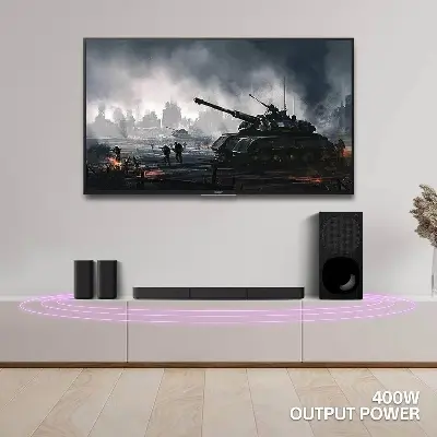Picture of Sony HT-S20R Real 5.1ch Dolby Digital Soundbar for TV with subwoofer and Compact Rear Speakers Black