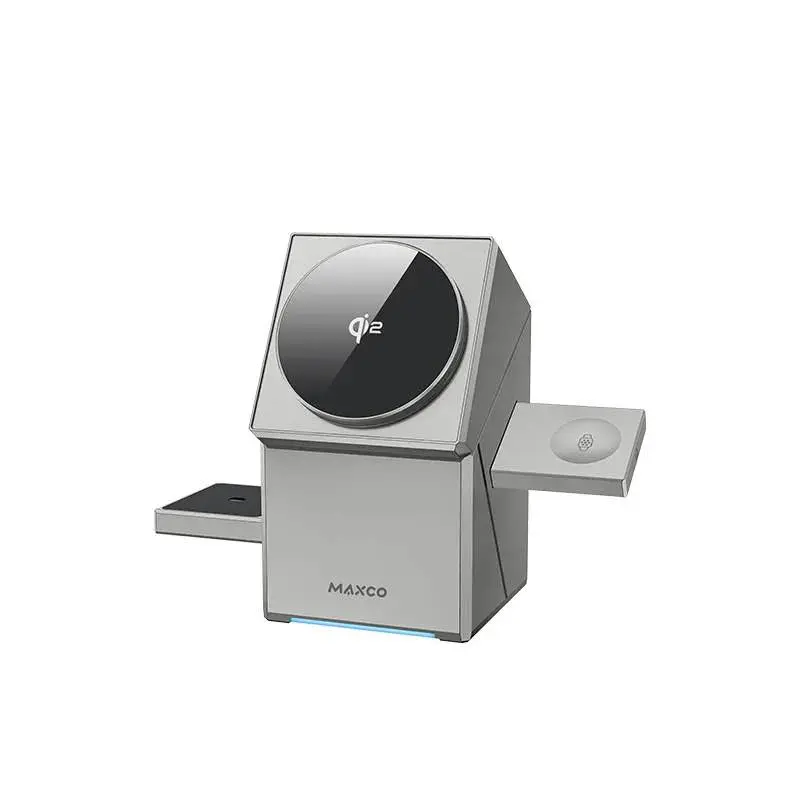 Picture of MAXCO Geometry Qi2 3in1 MagSafe Wireless Charger Grey