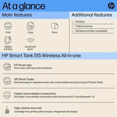 Picture of HP Smart Tank 515 Wireless All-in-One Printer Black
