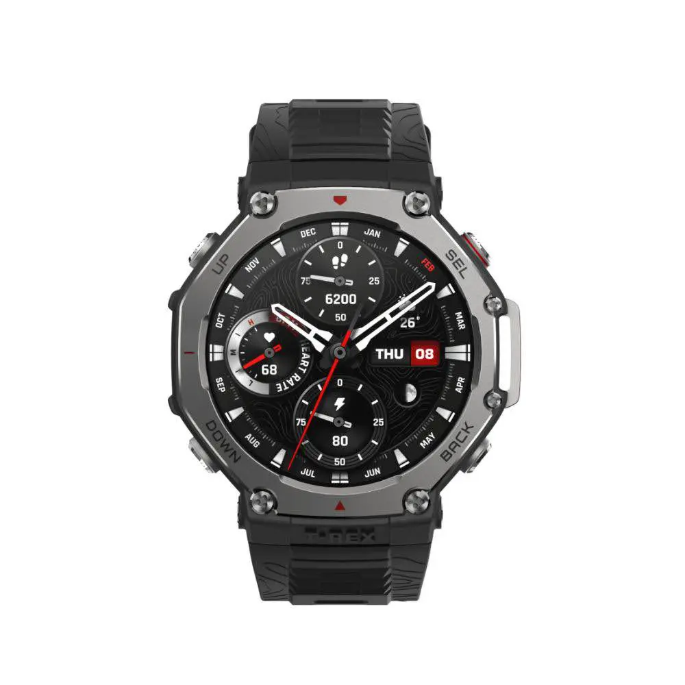 Picture of Amazfit T-Rex 3 Smart Watch With ChatGPT Rugged/Military 48mm 6 Satellite Systems Dual Band Black