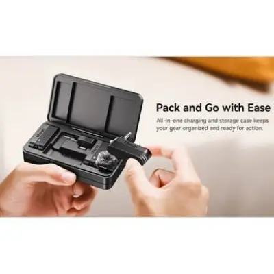 Picture of Ulanzi A100 Wireless Lavalier Microphone Black