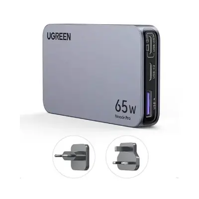 Picture of UGREEN X753 (25356) Nexode Pro 65W 3-Port GaN Fast Charger Black