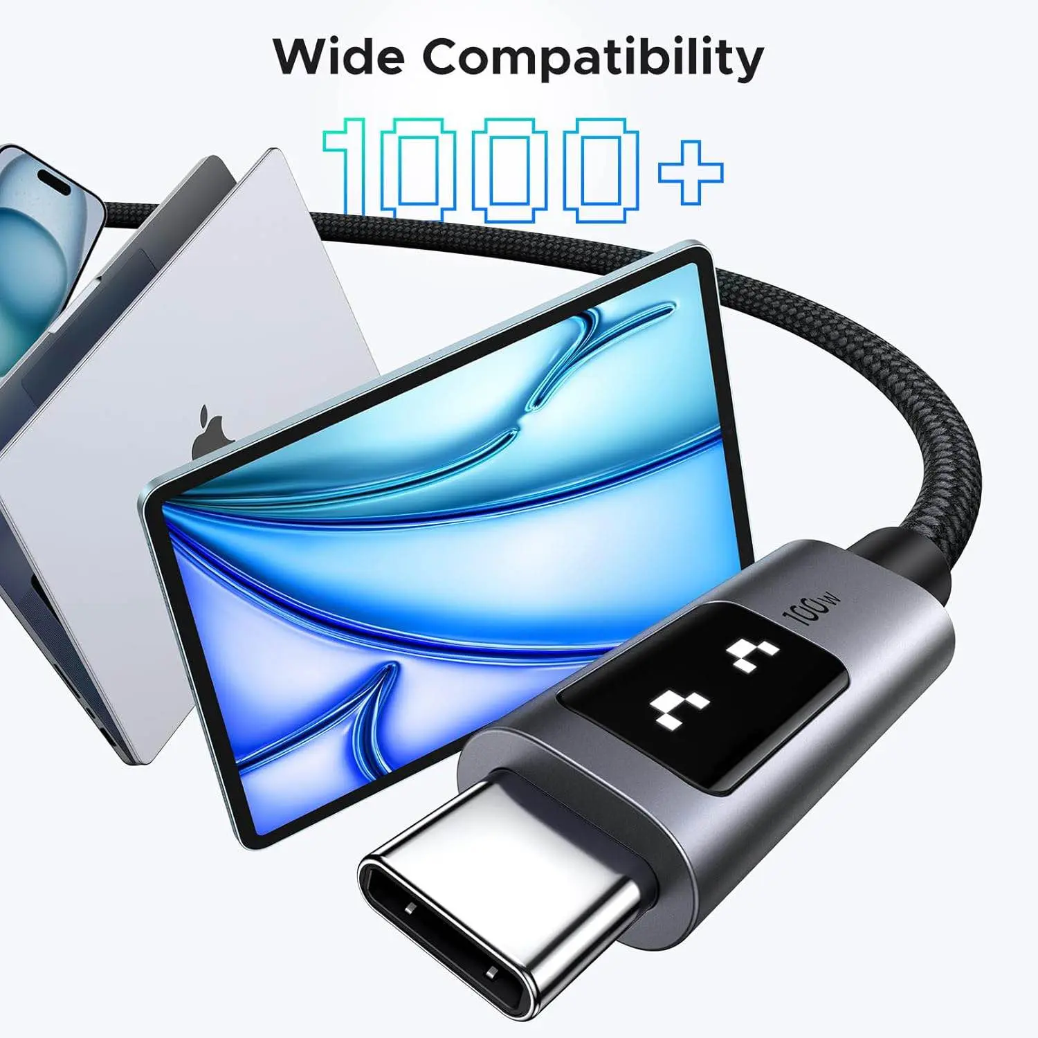 Picture of UGREEN 100W USB-C to USB-C PD Fast Charging Cable Grey