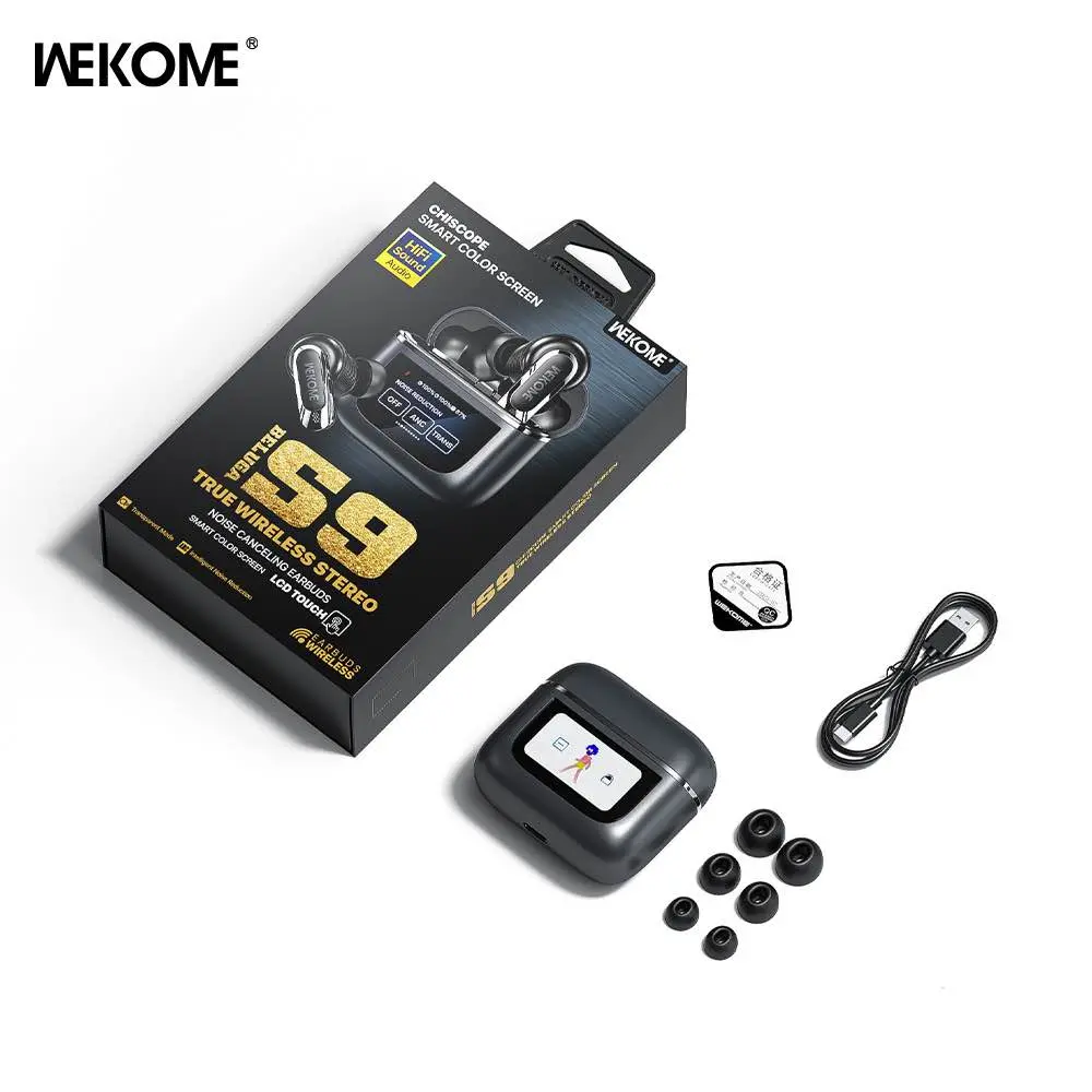 Picture of WEKOME S9 Chiscope Smart Color Screen True Wireless Earbuds 
