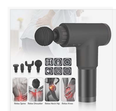 Picture of Body massage gun, Electric Vibration Body muscle massager Fascial Gun, body massage machine, Facial Body Massage Gun - Multicolor