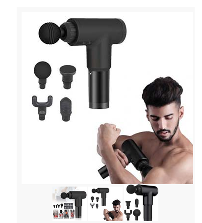 Picture of Body massage gun, Electric Vibration Body muscle massager Fascial Gun, body massage machine, Facial Body Massage Gun - Multicolor