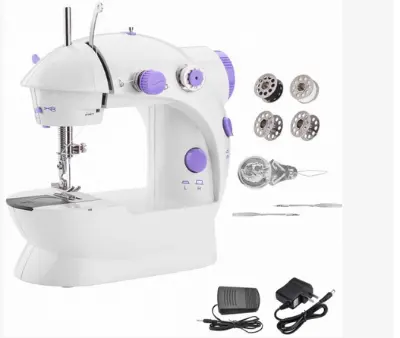 Picture of Mini Sewing Machine, Dual Speed Portable Mini Electric Pedal - Multicolor