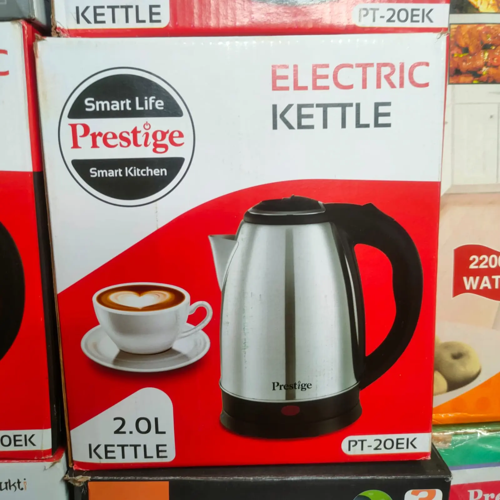 Picture of Prestige, Electric Kettle - 2 Liter, Silver And Black | PT-20EK | High Grade Stainless Steel Electric kettle - Silver