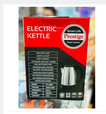 Picture of Prestige, Electric Kettle - 2 Liter, Silver And Black | PT-20EK | High Grade Stainless Steel Electric kettle - Silver
