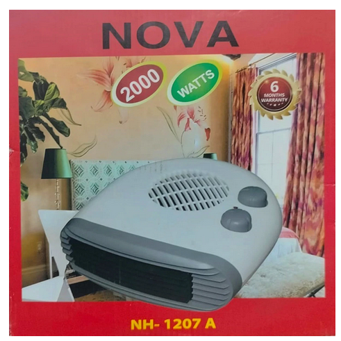 Picture of Nova Electric Room Heater 1207A | 2000W Instant Room Heater | Energy saving Heater - White