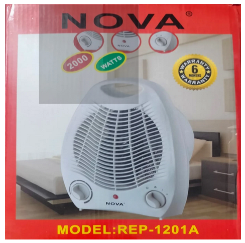 Picture of NOVA NH-1201A, Electric Fan Room Heater 2000W - White