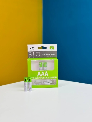 Picture of AAA Rechargeable Battery, SmarToools RB20 AAA 1.5V 750 mWh Rechargeable Battery - 2 Pcs Set - Multicolor
