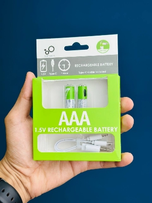 Picture of AAA Rechargeable Battery, SmarToools RB20 AAA 1.5V 750 mWh Rechargeable Battery - 2 Pcs Set - Multicolor