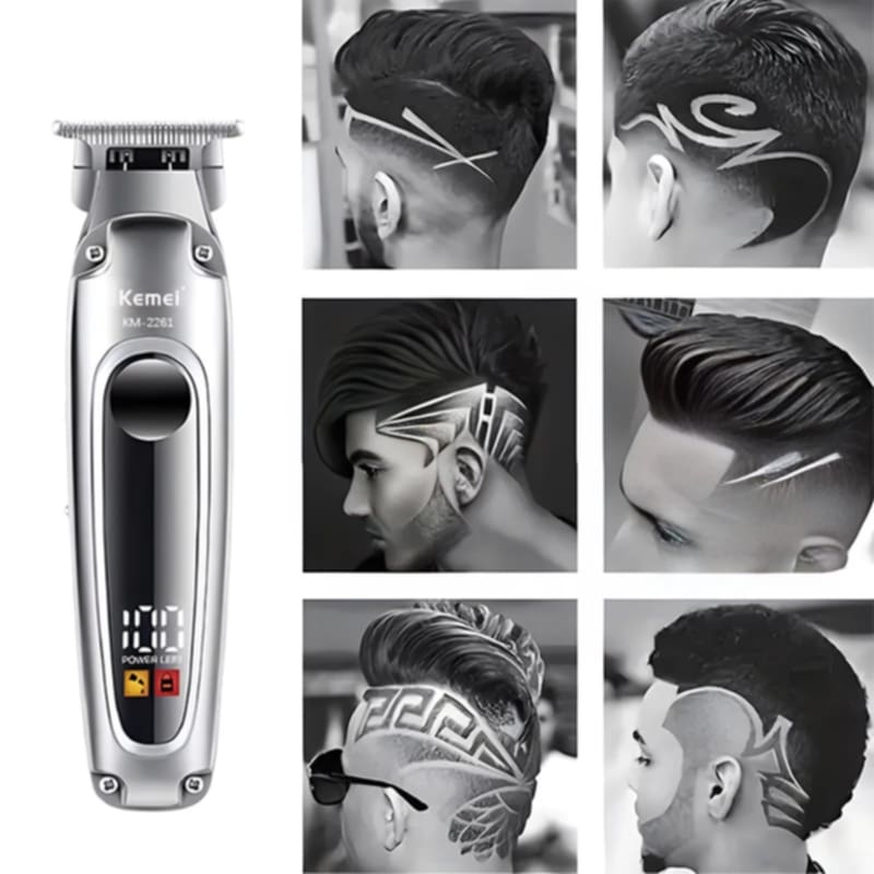 Picture of Kemei KM 2261, Electric Hair Clipper USB Rechargeable Cordless Beard Trimmer - Multicolor
