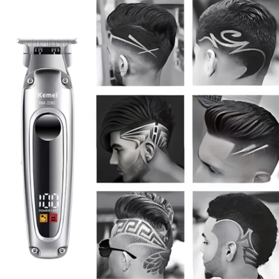 Picture of Kemei KM 2261, Electric Hair Clipper USB Rechargeable Cordless Beard Trimmer - Multicolor