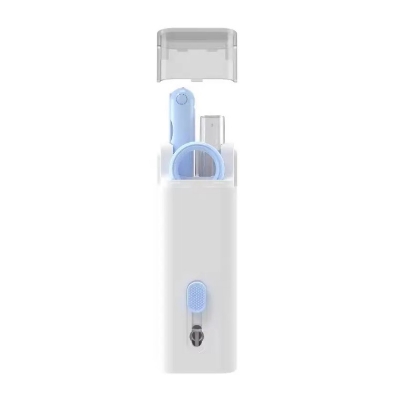 Picture of 7 in 1 Keyboard Cleaner Kit - Cleaning Brush Tool Set Includes Earphone Cleaning Pen For Headset Keyboard Cleaning Tools And Keycap Puller - Blue