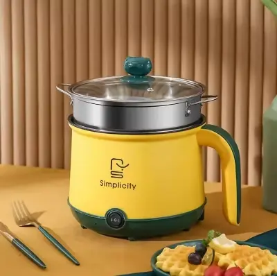 Picture of Mini electric rice cooker 1.8 liter frying pan mini food cooking non stick coating multi function cooker - Multicolor