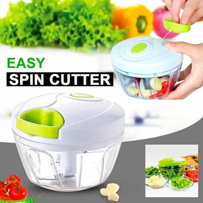 Picture of Vegetable Cutter Speedy Chopper Easy Manual Spin Cutter - Multicolor