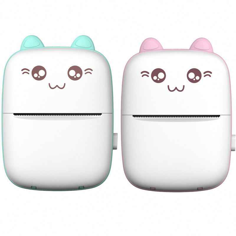 Picture of Thermal Printer Mini Wireless Bluetooth Photo Printer POS Pocket Mobile Printer Label Sticker Receipt Notes Printer - Multicolor