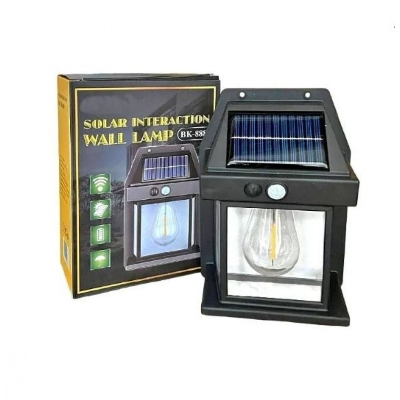 Picture of Solar LED Outdoor Solar Power Sensor Light - Black