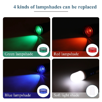 Picture of Multi-Functional USB Torch Light Metal K57 | Rechargeable LED Flashlight for Camping, Hiking, Travel & Emergency Use - Black