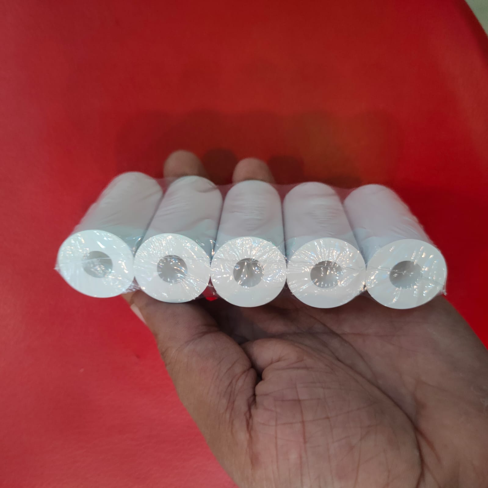 Picture of 5pcs 57x30mm Thermal Paper Rolls for Mini Printer | Prefect for Black & White Printing | Thermal Paper for Instant Print Digital Kids Camera Printer Masha Version Printer - White