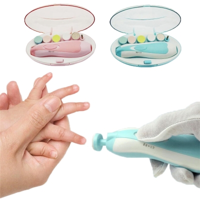 Picture of Electric Nail Trimmer for Baby & Newborn – Safe Baby Nail Clipper Manicure Kit with LED Light