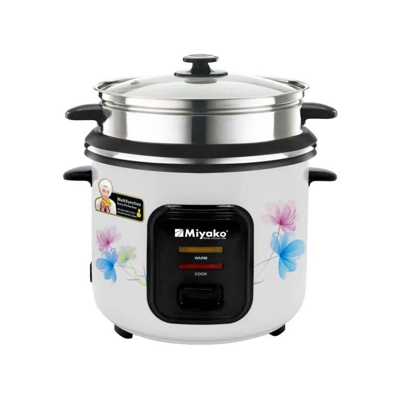 Picture of Miyako ASL-3P-280-YLD 2.8L Multifunctional Rice Cooker – 1000W Triple Pot, Auto Keep Warm, Easy One-Touch Cooking for Family Use - Multicolor