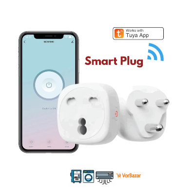 Picture of Tuya Wifi Smart Plug (With Energy Monitoring) 250V, 16A for Air Conditioner - White