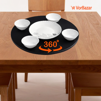 Picture of ROTATING DINING SERVING TABLE – 360° Wooden Turntable Tray