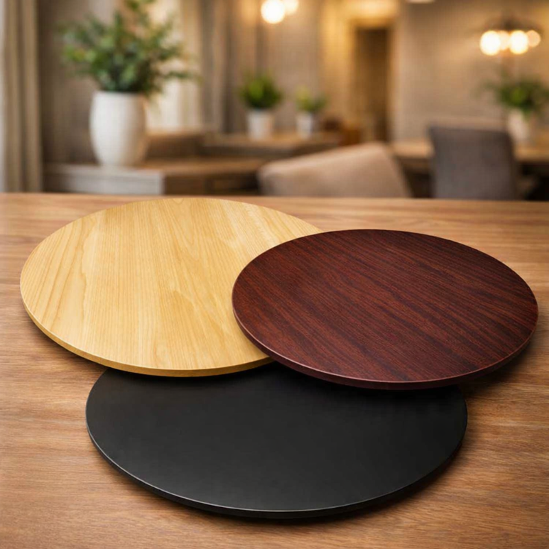 Picture of ROTATING DINING SERVING TABLE – 360° Wooden Turntable Tray